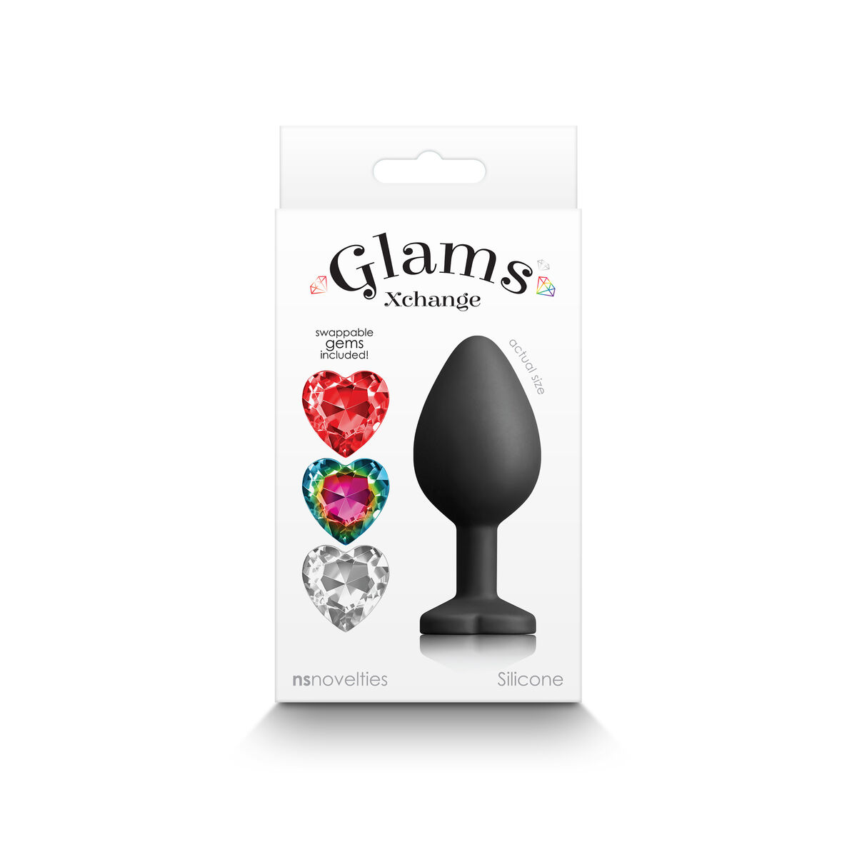 Anální kolík NS Novelties Glams Černý